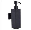 GobekUsa Black Stainless Steel Wall-Mounted Soap Dispenser