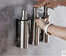 GobekUsa Black Stainless Steel Wall-Mounted Soap Dispenser