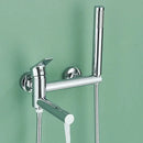 GobekUsa Black Wall Mount Waterfall Tub Shower System Faucet