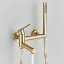 GobekUsa Black Wall Mount Waterfall Tub Shower System Faucet