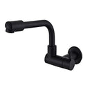 GobekUsa Black Wall-Mounted Kitchen Faucet Single Cold Single Hole Rotation Tap