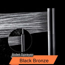 GobekUsa Black Waterfall LED Bathtub Faucet Set