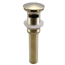 Matte black & white brushed gold drain assembly kit bathroom sink by Decorbites