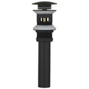 Matte black & white brushed gold drain assembly kit bathroom sink by Decorbites