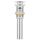 Matte black & white brushed gold drain assembly kit bathroom sink by Decorbites