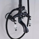GobekUsa Dual Handle Shower Faucet Set with 8" Rainfall Head and Handshower
