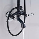 GobekUsa Dual Handle Shower Faucet Set with 8" Rainfall Head and Handshower