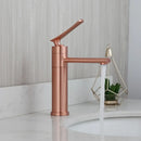 GobekUsa LED Waterfall Basin Faucet White & Black Mixer Tap Deck Mount Solid Brass