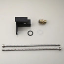 GobekUsa LED Waterfall Basin Faucet White & Black Mixer Tap Deck Mount Solid Brass