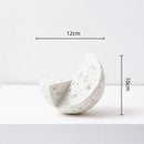 GobekUsa Geometric Spherical Ceramic Ornaments Moon Home Decoration Accessory