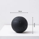 GobekUsa Geometric Spherical Ceramic Ornaments Moon Home Decoration Accessory