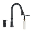 GobekUsa Brass Black Kitchen Faucet Pull Out Mixer Taps Hot/Cold Water Cranes