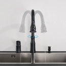GobekUsa Brass Black Kitchen Faucet Pull Out Mixer Taps Hot/Cold Water Cranes