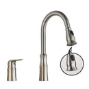GobekUsa Brass Black Kitchen Faucet Pull Out Mixer Taps Hot/Cold Water Cranes
