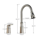 GobekUsa Brass Black Kitchen Faucet Pull Out Mixer Taps Hot/Cold Water Cranes