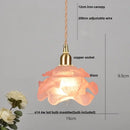 GobekUsa Ceramic Walnut Pendant Light with LED, Adjustable Hanging Lamp