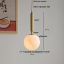 GobekUsa Ceramic Walnut Pendant Light with LED, Adjustable Hanging Lamp