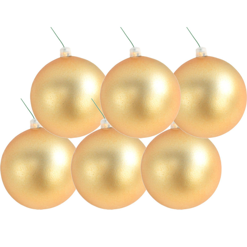 Matte Gold Ball Ornaments