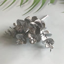 Matte gold silver & green artificial ferns shrubs living room decor by Decorbites