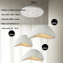 GobekUsa LED Wabi Sabi Chandelier: Modern Minimalist Pendant Light for Home, Dining, Living Room