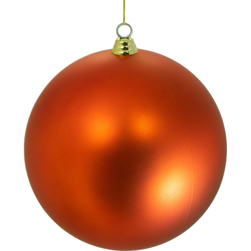 Matte Orange Ball Ornaments