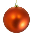Matte Orange Ball Ornaments by Lee Display