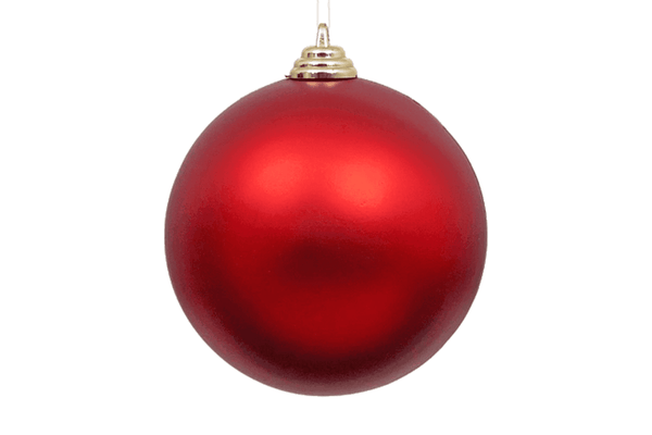 Matte Red Ball Ornaments, photo 2 of 7