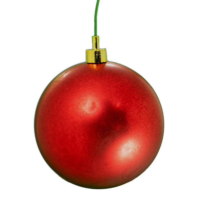 Matte Red Ball Ornaments