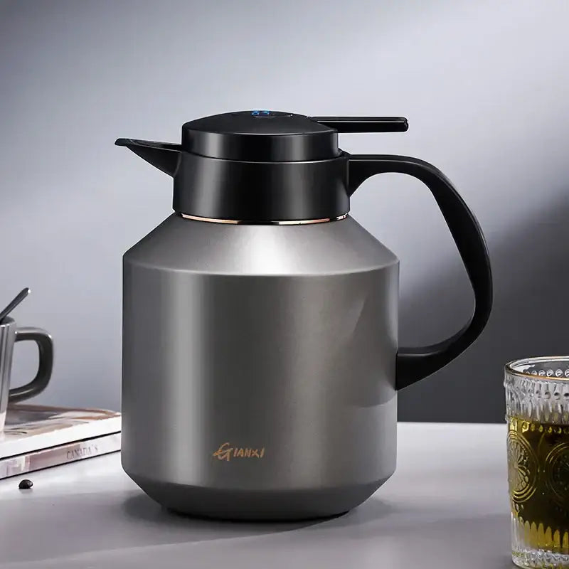 GobekUsa Insulation Pot: Large Capacity Vacuum Flask with One Key Temperature Display