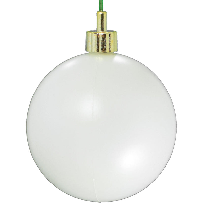 Matte White Ball Ornaments