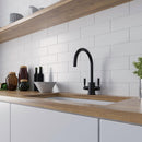 White 4x12 Matte Ceramic Subway Tile (34 pack, 10.4 sq ft/case) - Sample