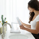 Max Bright Lighted Makeup Mirror with Magnification & Storage Tray