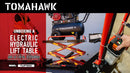 Electric Hydraulic Lift Table – 600 lb, 59 in. Extension Portable Powered Scissor Lift Cart for Warehouses, Shops & Material Handling by Tomahawk Power