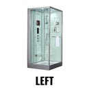 Maya Bath Platinum Arrezo Steam Shower With Rainfall Ceiling Shower (SAK75924) by SAKSBY WHOLESALE