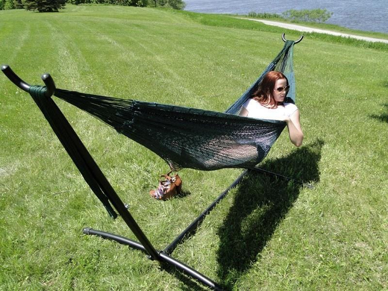 XL Thick Cord Mayan Hammock with Universal Stand