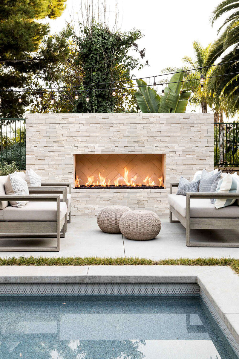 Mayra White Limestone 3D Ledger Panel 6"x24" – Multi-Surface Wall Tile, Full Truckload