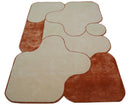 Maze Custom Made Modern Design Beige Hand Tufted Wool Rug