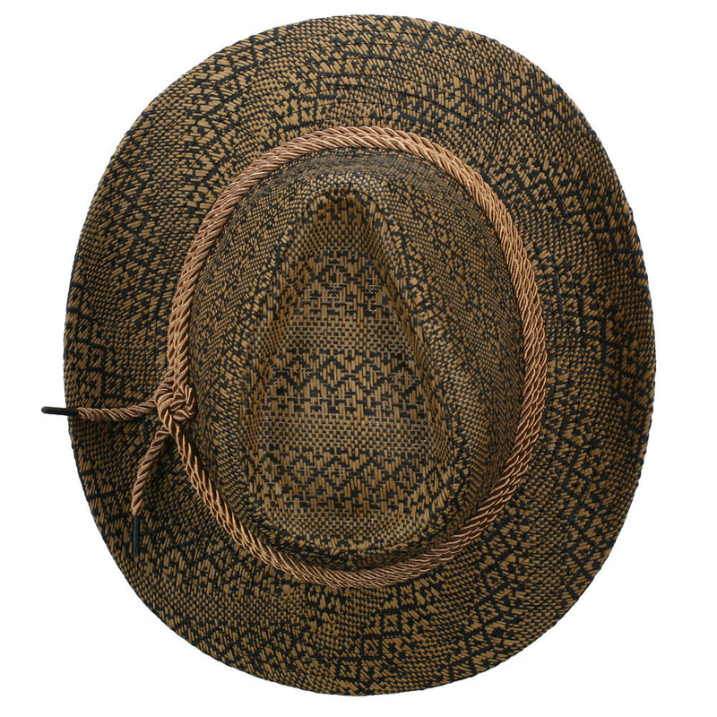 Men's Mix Braid Large Brim Fedora
