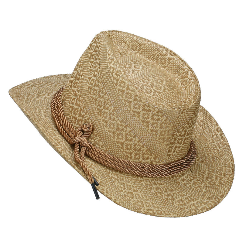 Men's Mix Braid Large Brim Fedora