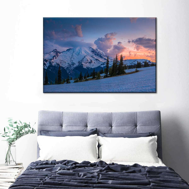 Mt. Rainier At Sunset Wall Art