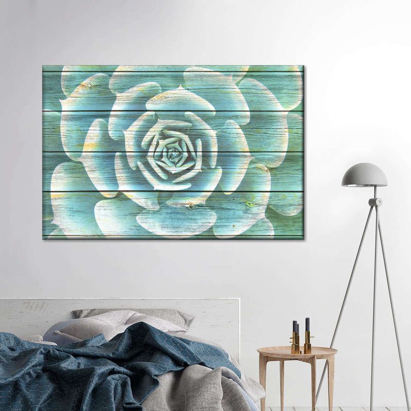 Succulent Plant Bloom Wall Art