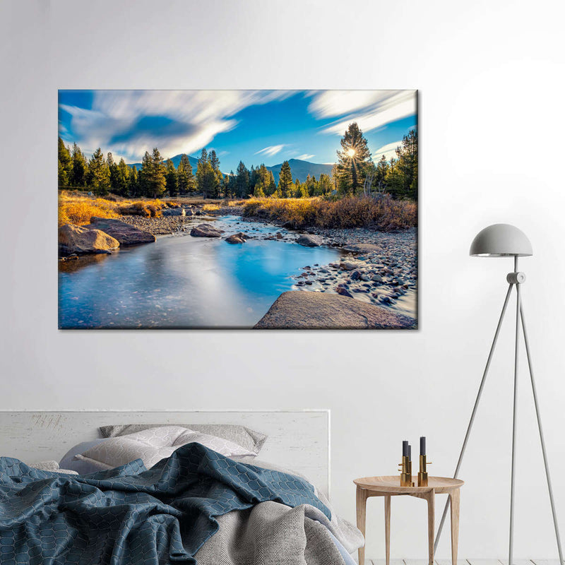 Yosemite River Stream Wall Art