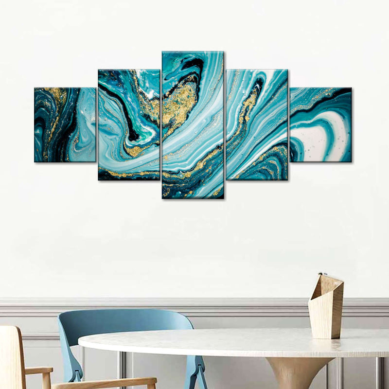 Dynamic Abstract Marble Wall Art