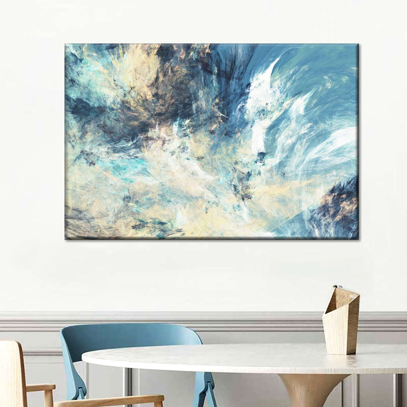 Frosty Dynamic Abstract Wall Art