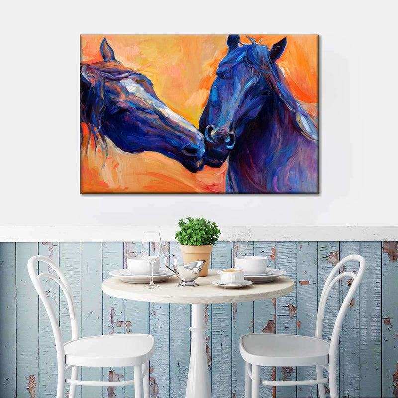 Blue Horses Wall Art