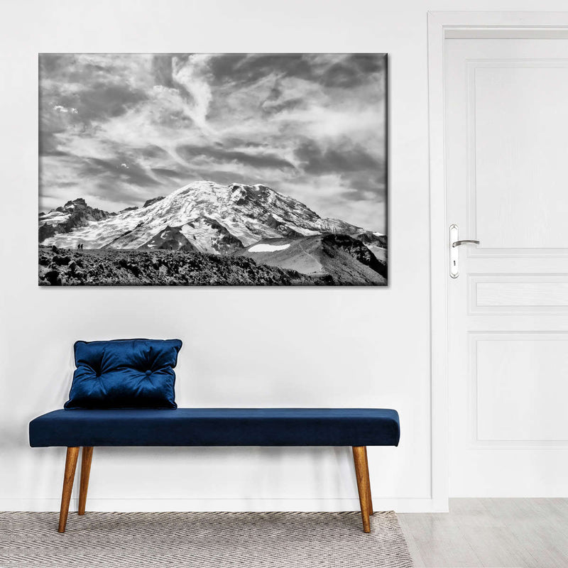 Glorious Mt. Rainier BW Wall Art