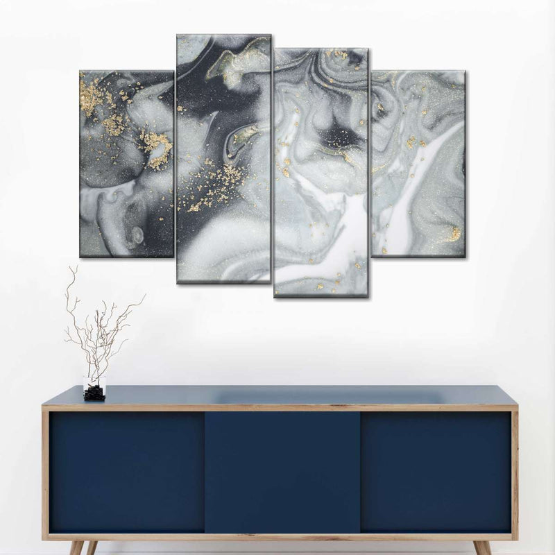 Swirly Fluid Abstract Wall Art