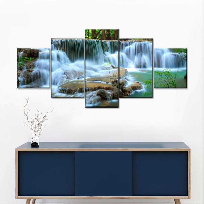 Kanchanaburi Deep Forest Waterfall Wall Art