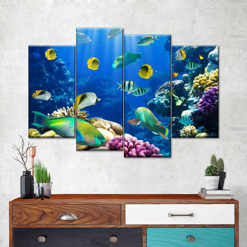 Underwater Sea Creatures Wall Art