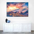 Snowy Mountain Sunrise Wall Art